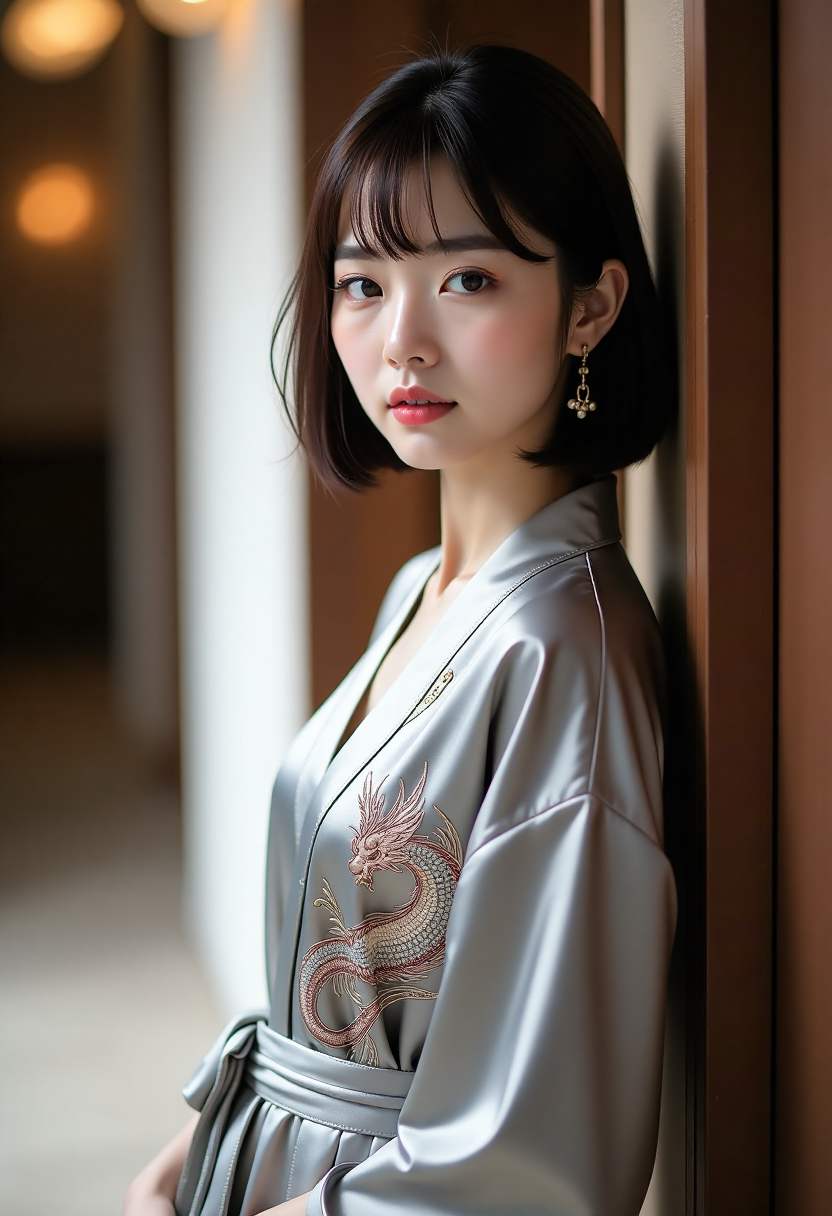 电影摄影机对准布景中的演员